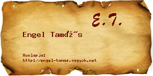 Engel Tamás névjegykártya