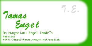 tamas engel business card